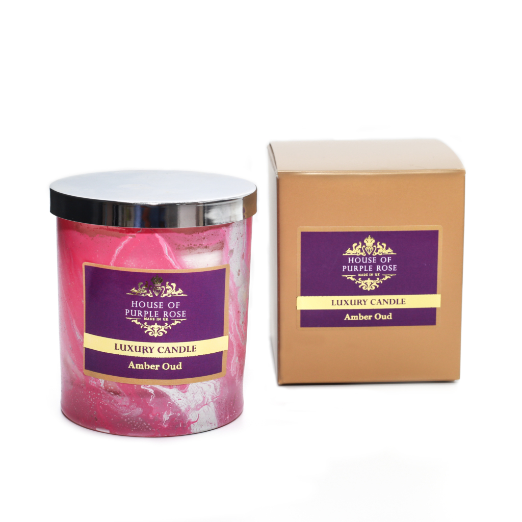 Scented Candle Amber Oud House of Purple Rose